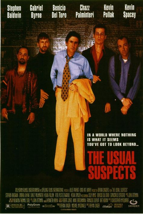 Sospechosos habituales (1995) Bryan Singer The Usual Suspects Movie, Unusual Suspects, Gabriel Byrne, The Usual Suspects, Mini Movie, Movies Worth Watching, Kevin Spacey, I Love Cinema, See Movie