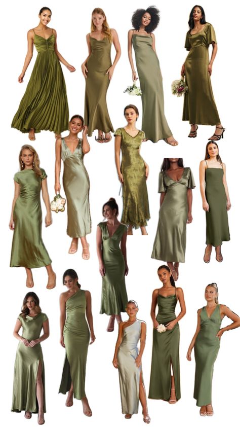 Olive Dress Outfit, Olive Green Dress Outfit, Olive Green Formal Dress, September Wedding Colors, Olive Bridesmaid Dresses, Olive Green Bridesmaid Dresses, Green Dress Outfit, Lace Dress Classy, Olive Wedding