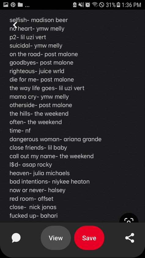 You feelin lonely? Ye juat chill with me listenin to thess songs Songs To Post Myself, Myself Post Malone, Niykee Heaton, Ariana Grande Dangerous Woman, Bad Intentions, Julia Michaels, Hit Different, Asap Rocky, Lil Uzi Vert