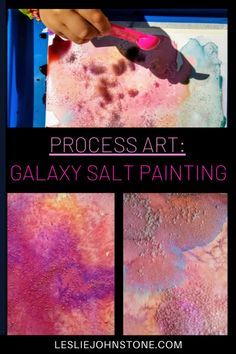 Space Painting Preschool, Galaxy Salt Painting, Galaxy Activity For Preschool, Space Craft For Preschoolers, Planet Craft Preschool, Astronaut Crafts For Kids Preschool, Space Science For Preschool, Galaxy Crafts For Toddlers, Space Art Prek