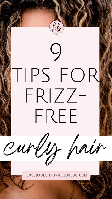 Are you tired of dealing with frizzy curly hair? Luckily, there are several tips and tricks you can use to make your curly hair less frizzy. Here are nine. Frizzy Hair Routine, Make Curly Hair, Frizzy Hair Solution, Frizzy Hair Remedies, Japanese Hair Straightening, Frizzy Hair Tips, Frizzy Curls, Frizzy Curly Hair, Luxy Hair