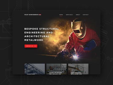 Engineering Website Design, Engineering Website, Electromechanical Engineering, Welding Workshop, Manufacturing Engineering, Modern Website, Website Banner, Electrical Engineering, Mechanical Engineering