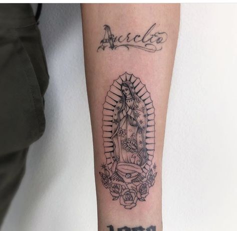 Aesthetic Tattoo Ideas, Tattoos For Moms, Unique Tattoo Ideas, Mary Tattoo, 20 Aesthetic, Cute Hand Tattoos, Pretty Hand Tattoos, Small Pretty Tattoos, Religious Tattoos