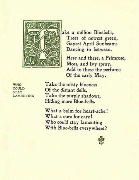 Minnie Aumonier’s poem, ‘Who Could Stay Lamenting’, from her first book, ‘Gardens in Sun and Shade’ (1920), p. 14. Poems About Wildflowers, May Poem, May Poems, Spring Poem, Garden Sun Shade, Chalkboard Drawings, Quote Artwork, Poetry Collection, Wood Ideas