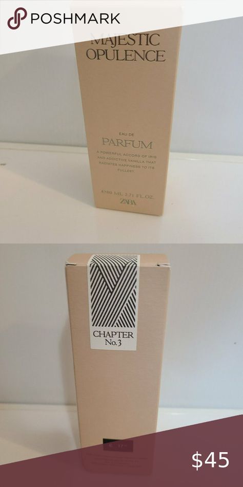 ZARA majestic opulence WOMEN 2.7/2.71 oz (80ml) Eau de Parfum EDP Spray NEW Spray, Shop My, Zara, Closet