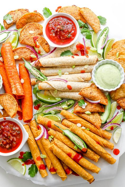 The frozen food scene has so much to offer in terms of variety, quality, and flavor. See how we’re using taquitos frozen food to put together this spread. Mexican Finger Foods, Healthy Food Alternatives, Mini Tacos, Grazing Board, Food To Eat, Charcuterie Recipes, Food Table, Frozen Meals, Foods To Eat