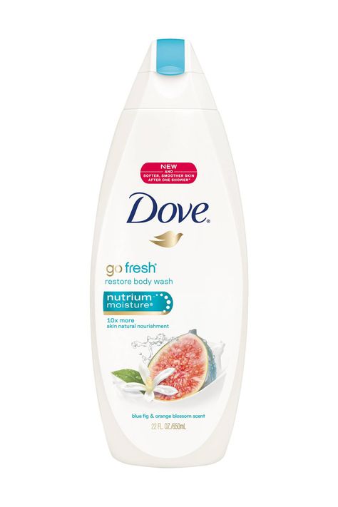 Dove go fresh Body Wash, Blue Fig and Orange Blossom Tea Tree Body Wash, Honey Body Wash, Dove Go Fresh, Best Body Wash, Dove Body Wash, Alat Makeup, Exfoliating Body Wash, Natural Body Wash, Shower Stuff