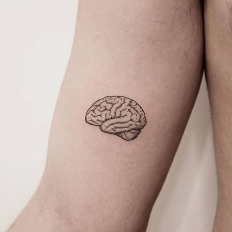 Brain Tattoo, Little Tattoos, Fine Line, Tattoo On, Tattoo Artist, Artist Studio, Triangle Tattoo, Tattoos For Guys, Geometric Tattoo