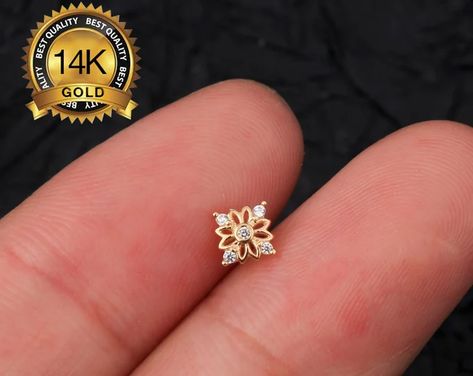 Bvla - Etsy Dermal Jewelry Tops, Neck Dermal, Dermal Jewelry, Dermal Anchor, Piercings Cartilage, Nose Piercing Stud, Daith Earrings, Ear Piercings Cartilage, Dermal Piercing