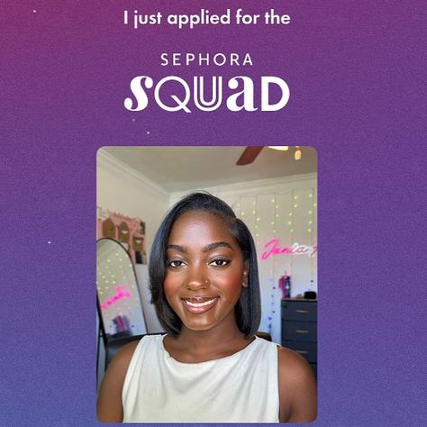 you guyssss 🤭 I just applied for the 2024 Sephora Squad! 🥂 Sephora Squad is a YEAR LONG paid partnership with @sephora and Sephora brands! It would absolutely be a dream come true to be able to work with some of my (and yours 😉) favorite brands and have the opportunity to amplify my voice, highlighting beauty for darker skin tones, promoting INCLUSION and confidence 🤍 It would mean the 🌍 to me if y’all could leave me a testimonial and let @sephora know why you think I’d be a great fit for ... Sephora Squad, Paid Partnership, Darker Skin Tones, A Dream Come True, Dream Come True, A Dream, Sephora, A Year, Skin Tones