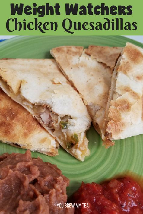 Ww Chicken Quesadilla, Weight Watcher Fall Dinner Recipes, Weight Watchers Chicken Quesadilla, Ww Sandwich Recipes, Ww Quesadilla, Weight Watchers Recipes Dinner Easy, Weight Watchers Dinner Ideas, Ww Sandwiches, Ww Lunch