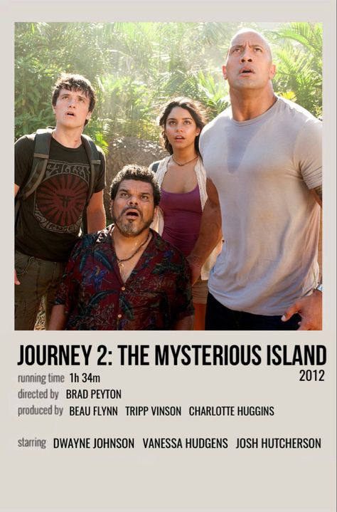 Journey To The Mysterious Island, Journey 2 The Mysterious Island, Journey Poster, Mystery Movies, Polaroid Movie Poster, Island Movies, Romance Movie Poster, Movie Character Posters, Luis Guzman