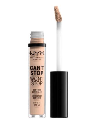 About this item  Cover and Conceal: Conceal, brighten under the eyes, and highlight with NYX Professional Makeup Can't Stop Won't Stop Concealer; Available in inclusive shades to match Can't Stop Won't Stop Foundation, this contouring concealer can go the distance 24 Hours Of Matte Wear: This creamy contouring concealer delivers full waterproof matte coverage for 24 hours; Cover anything in confidence with this waterproof matte finished concealer that will go all day and nightAbout this item Cant Stop Wont Stop Concealer, Covering Acne With Makeup, Cant Stop Wont Stop, Make Up Concealer, Nyx Concealer, Scar Makeup, Best Under Eye Concealer, Corrector Makeup, Contour Concealer