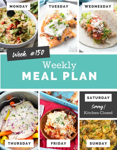 Easy Weekly Meal Plan ideas for the family #familyfreshmeals #weeklymealplan #mealprep #dinner Easy Weekly Meal Plan, Mealprep Dinner, Gluten Free Family Meals, Easy Weekly Meals, Meal Plan Ideas, Meal Plan Week, Easy Egg Salad, Meal Planning Menus, Budget Freezer Meals