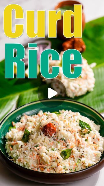 37K views · 1.7K likes | Tarla Dalal Recipes on Instagram: "curd rice #curdrice #reels" Curd Rice Recipe, Curd Rice, Indian Rice Recipes, Rice Recipe, Rice Dishes, Fat Free, Food Recipe, Rice Recipes, Indian Food Recipes