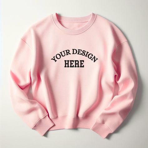 Simple Lifestyle, Simpler Lifestyle, Sweatshirt Mockup, Clothing Mockup, Creative People, Pink Sweatshirt, Your Design, Heavy Cotton, Mockup