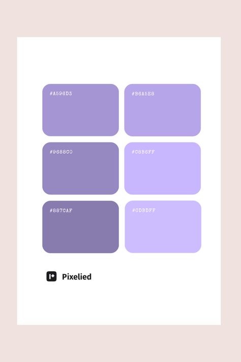 This purple color palette features a range of muted purples and lavenders: a dusky violet, a soft lavender-gray, a gentle lilac, a light lavender, a pale periwinkle, and a delicate pastel purple. Ideal for creating calm and elegant designs. Purple Pastel Color Palette, Pale Periwinkle, Color Scheme Generator, Purple Color Palette, Color Generator, Pantone Palette, Flip Image, Pastel Color Palette, Pastel Lavender