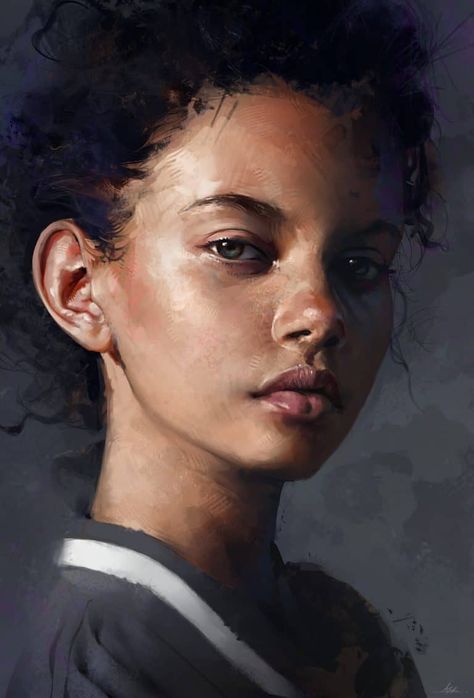 "Marina Nery" by Aaron Griffin Aaron Griffin, Acrylic Portrait Painting, 얼굴 그리기, Drawing Faces, Oil Portrait, Portrait Images, Portrait Inspiration, Digital Portrait, Drawing Tips