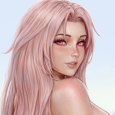 ArtStation - Mirco Cabbia (Sciamano240) Mirco Cabbia, Darya Goncharova, Borderlands Art, Pink Hair Anime, Marriage Material, Pink Highlights, Pink Eyes, Adriana Lima, Hey Girl