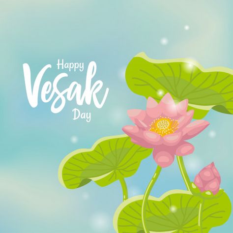 Wesak Day Poster, Vesak Day Poster, Lotus Background, Wesak Day, Happy Vesak, Golden Buddha Statue, Vesak Day, Lotus Flower Logo, Indian Symbols