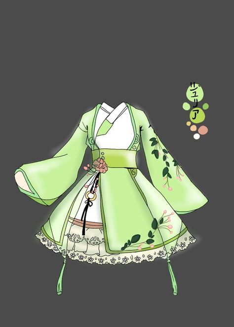 Cute Anime Outfits Female, Anime Outfits Female, Cute Anime Outfits, Vestidos Anime, Manga Clothes, Art Outfits, Dress Design Drawing, Clothing Design Sketches, Anime Inspired Outfits