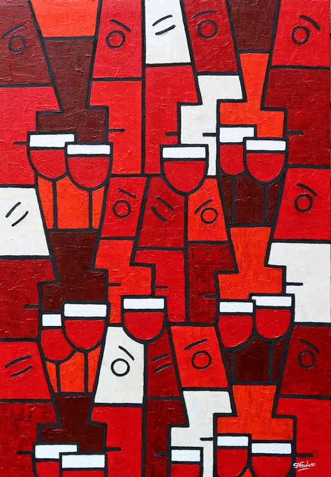 Wine With Friends, Friends Having Fun, London Painting, Red Abstract Painting, Floral Words, Abstract Art Images, Wine Painting, Red Abstract, Plaster Art