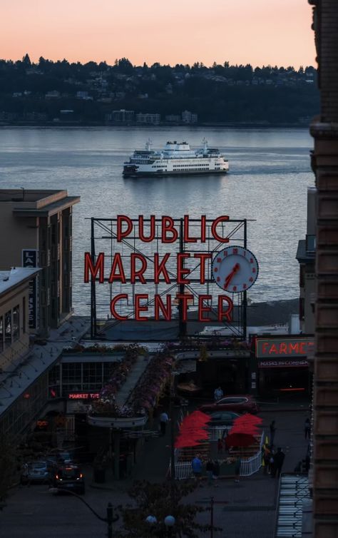 Seattle Wallpaper, Seattle City, Pretty Trees, Tacoma Washington, Public Market, Farm Market, Private Jet, Seattle Skyline, Phone Backgrounds