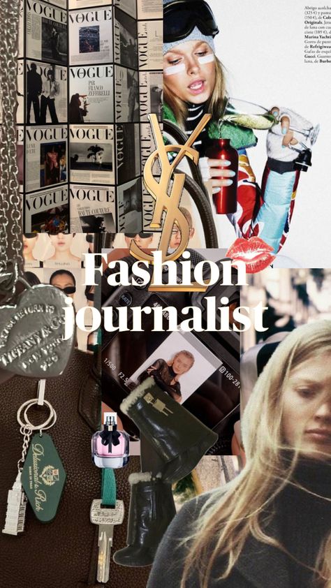 Fashion journalism Female Journalist Aesthetic, Fashion Journalist, Journalism Major, Fashion Journalism, Journalism Career, College Vision Board, Fashion Dream Job, Girl Fashion Style, Career Fashion