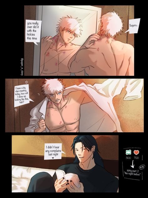 Geto got his revenge 🖤🤍🤭 If this gets lots of reblogs, I will make a spicy part 2! – @papernstory on Tumblr Tumblr Fanart, My Hero Academia Anime, Jujutsu Kaisen Anime, Dirty Memes, Ju Jitsu, Demon King Anime, One Piece Comic, Gojo Satoru, Anime Girlxgirl