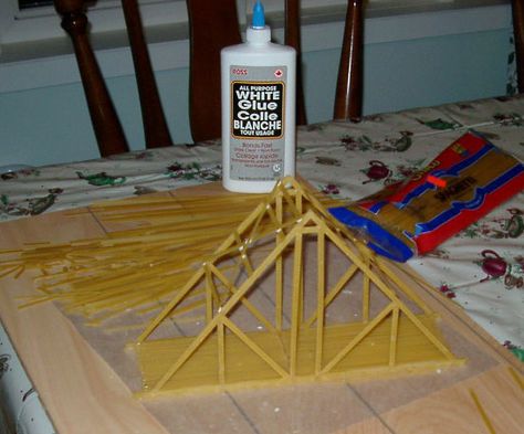 spaghetti bridge Spaghetti Bridge Design, Spaghetti Bridge Project, Spaghetti Bridge, Stem Bridges, Egypt Pattern, Portable Shelter, 3d Printing Diy, Throw In The Towel, Cool Science Experiments