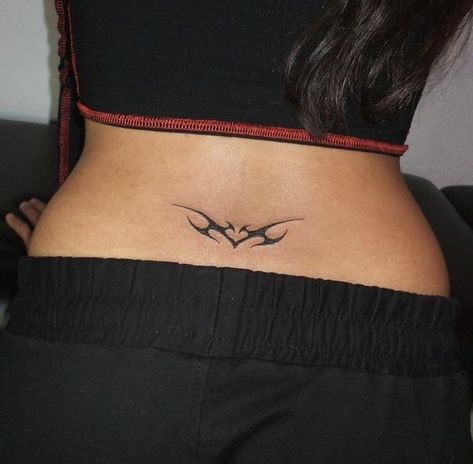 Lower Back Tattoo, Tramp Stamp Tattoos, Waist Tattoos, Hidden Tattoos, Sharpie Tattoos, Handpoke Tattoo, Tramp Stamp, Cute Tiny Tattoos, Stylist Tattoos