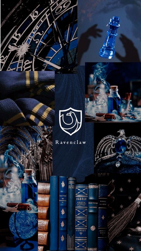 #ravenclaw #ravenclawshuffle #ravenclawaesthetic #ravenclawvibes #harrypotteraesthetic #hogwarts #hogwartshouses Ravenclaw Inspired Bedroom, Ravenclaw Collage, Ravenclaw Aesthetic Wallpaper, Ravenclaw Wallpaper, Hogwarts Ravenclaw, Ravenclaw Common Room, Slytherin Wallpaper, Blue Sunday, Harry Potter Oc