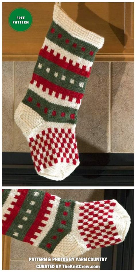 Small Knitted Christmas Stocking Pattern, Christmas Stocking Knitting Patterns Free, Easy Knit Stocking Pattern Free, Knitting Christmas Stocking, Knit Stockings Christmas Free Pattern, Knitted Stockings Christmas Free Pattern, Free Christmas Stocking Pattern, Christmas Stocking Knitting Pattern Free, Knit Christmas Stocking Pattern Free