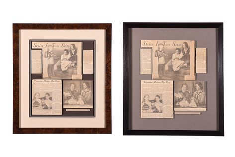 Framed Newspaper Clippings, Framing Newspaper Articles Display, Newspaper Clippings Display Ideas, Framed Newspaper Articles, Newspaper Frame Ideas, Framing Newspaper Articles, Newspaper Article Display, Custom Newspaper, Newspaper Display