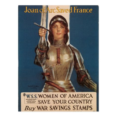 William Haskell, Santa Joana D'arc, Wwii Propaganda, Ww2 Posters, Wwii Posters, Saint Joan Of Arc, Jeanne D'arc, St Joan, Propaganda Art