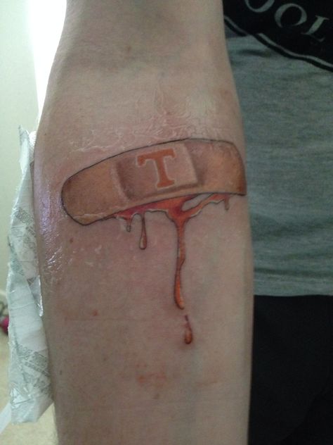 First tattoo :). #gbo #vols #vfl University Of Tennessee Tattoo, Tennessee Vols Tattoos Ideas, Tennessee Vols Tattoo, Vols Tattoos, Tennessee Tattoos, Tennessee Tattoo Ideas, Tennessee Tattoo, Stairs Wood, Tn Football