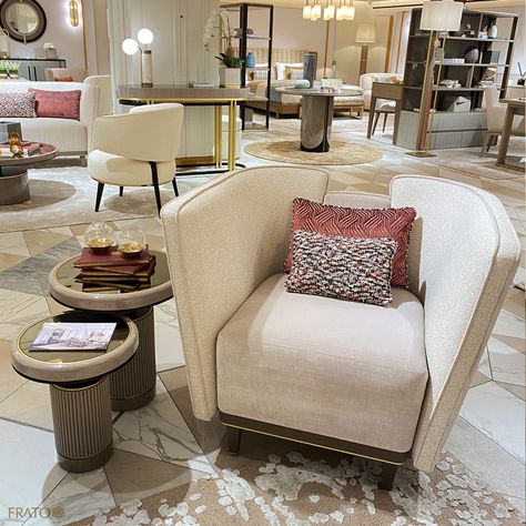 Soho Home Armchair, Boucle Armchair Uk, Poliform Saint-germain Sofa, Timeless Interiors, Contemporary Aesthetic, Room Set, Harrods, Luxury Interior, Luxury Design