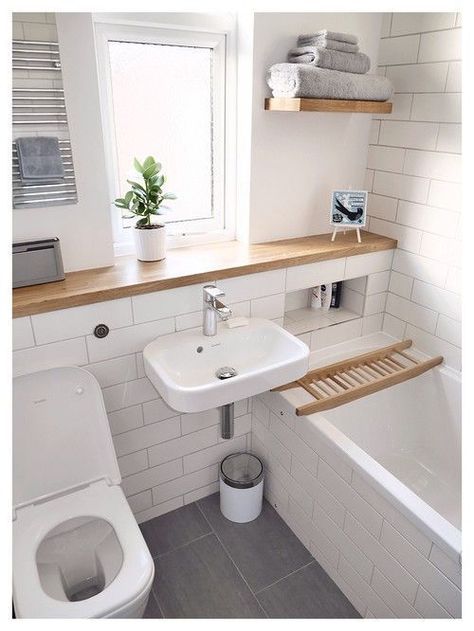 7 Ways to Make Big Space in Your Small Bathroom • One Brick At A Time Makeover Kamar Mandi, Små Rum Lidt Plads, Bathroom Big, Ideas Baños, Desain Pantry, Small Remodel, Decor Ikea, Upstairs Bathrooms, Trendy Bathroom