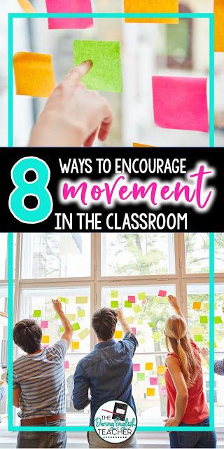 8 Ways to Get Students Moving in the Classroom Classroom Secondary, Station Teaching, Teaching High School English, Secondary Classroom, Learning Stations, English Language Arts High School, Secondary Ela, Instructional Strategies, Management Strategies