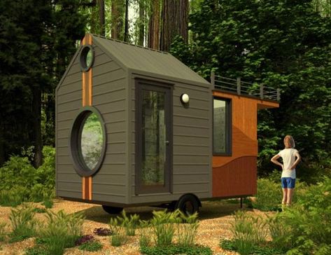 This is the Zen Den Tiny ‘Om’ on Wheels design. It features a contemporary/modern style with a rooftop deck. What do you think? Modern Zen Den 12′ Tiny House on Wheels! Shed Tiny House, Zen Den, Modern Deck, Tiny House Layout, Tiny Cabins, Tiny House Floor Plans, Micro House, Radiant Floor Heating, Wheels For Sale