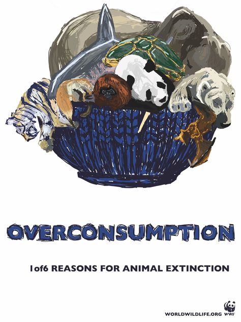 Overconsumption. 1 of 6 Reasons for major extinction. #extinction #overconsumption #animals #graphicdesign #wacom #wacomdrawing #drawing #wwf #worldwildlifefund Animal Extinction Poster, Extinct Animals Drawing, Extinction Poster, Wwf Poster, Save Animals Poster, Animal Extinction, Most Dangerous Animals, Revolution Poster, 10 Animals