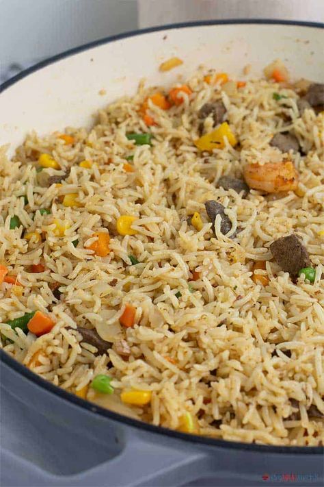 Coconut Fried Rice, Creole Food, Zdrava Hrana, Rice Side Dish Recipes, Southern Recipes Soul Food, Rice Side Dishes, Jollof Rice, Creole Recipes, Beef Liver