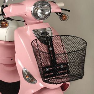 Scooter Baskets | Scooter Trunks | Scooter Baskets | Baskets and Trunks for Scooters Pink Moped, Tomos Moped, Moped Motor, Gas Moped, Vespa Accessories, Simson Moped, Pink Scooter, Mopeds For Sale, 50cc Moped