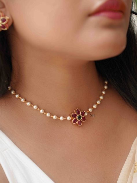 Pearl Jewelry Necklace Gold, Gold Pearl Jewelry Necklace, Pearl Jewelry Necklace Indian, Pearl Choker Necklace Indian, Traditional Choker Necklace, Cz Stone Necklace, Gold Necklace For Men, Indian Choker Necklace, Gold Pearl Jewelry