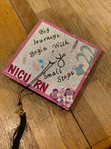 Nicu Nurse Grad Cap, Nicu Graduation Cap, Nurse Graduation Cap, Nursing Graduation Pictures, Grad Cap Decorated, Graduation 2024, Grad Caps, Cap Decoration, Graduation Cap Designs