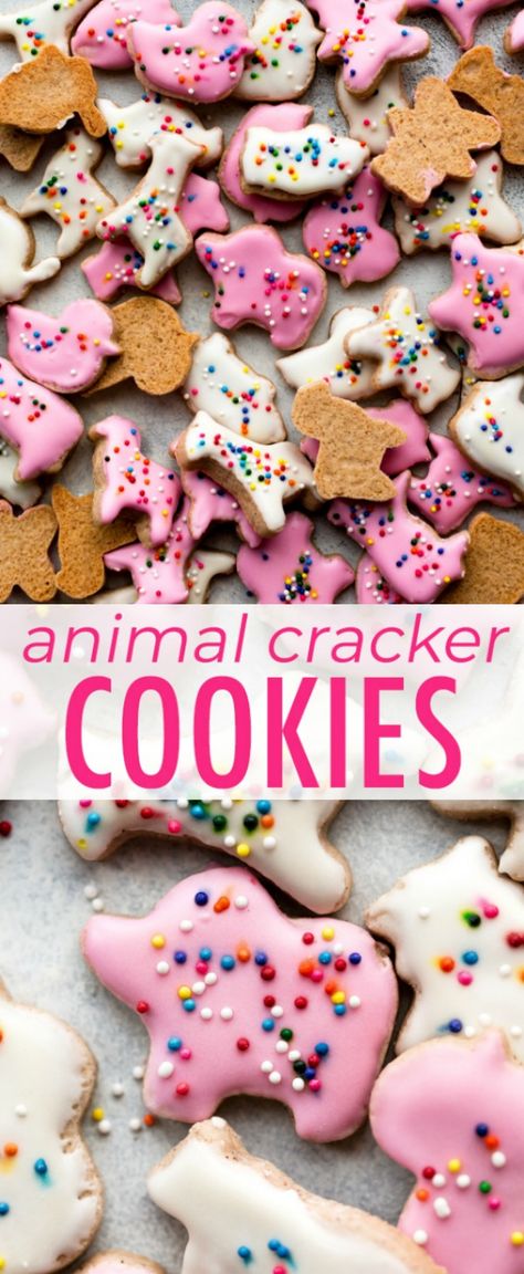 Animal Cracker Cookies Recipe, Iced Animal Cookies, Animal Cracker Cookies, Iced Animal Crackers, Animal Crackers Recipe, Toddler Cookies, Dairy Free Recipes Easy, American Cookies, Animal Cracker