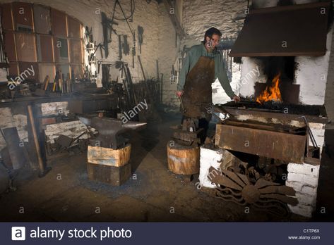 The Foundry Forge Stock Photo - Alamy How To Decorate A Corner Wall, Decorate Corners In Living Room, Long Floor Lamp, Corner Decorations, Awkward Corner, Corner Ideas, Bookcase Diy, Build A Fireplace, Headboard Decor