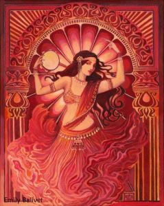 Art by Emily Balivet Bohemian Artwork, Belly Dancing Classes, Bd Art, 16x20 Poster, Oh My Goddess, Sacred Feminine, Goddess Art, Dance Art, Gods And Goddesses