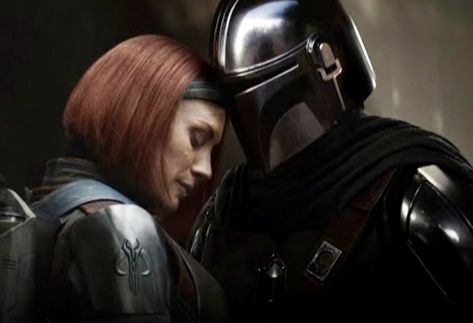 Din Djarin X Oc, Din Djarin X Bo Katan, Bo Katan And Din Djarin, Mandalorian Oc, Star Wars Illustration, Bo Katan, Star Wars Jokes, Star Wars 2, Star Wars Women