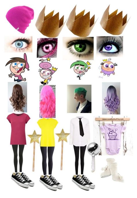 Cosmo Wanda And Poof Costume, Timmy Turner Halloween Costume, Fairly Off Parents Costume, Wanda Fairly Odd Parents Costume, Cosmo Wanda And Timmy Costume, Cosmo E Wanda Costume, Wanda Costume Fairly Odd Parents, Fairly Odd Parents Costume Couple, Cosmo And Wanda Costume Best Friends